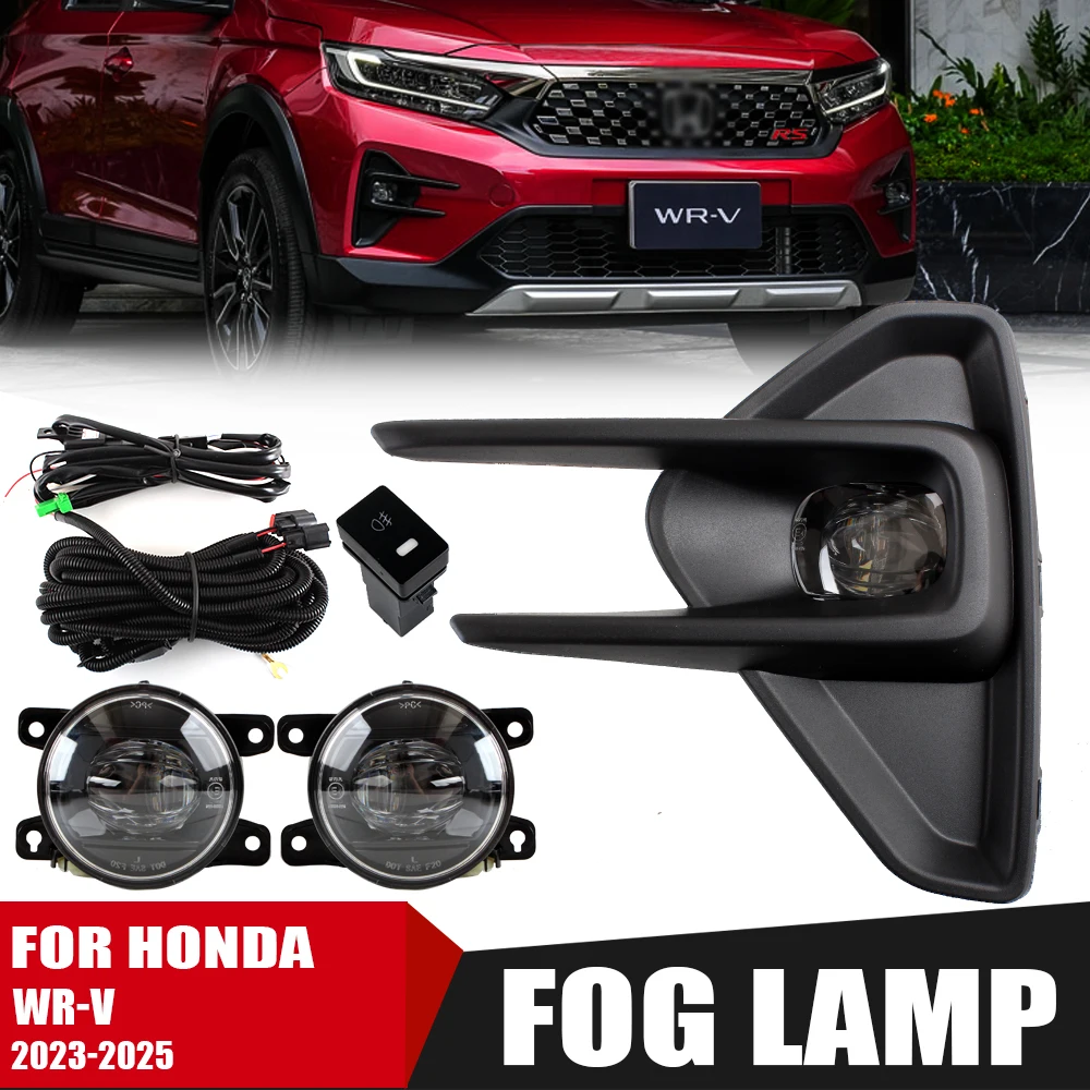 

Комплект для модернизации передних противотуманных фар DLAA для HONDA WR-V 2023 2024 2025: Дополнительный комплект противотуманных фар WRV с переключателем и проводкой
