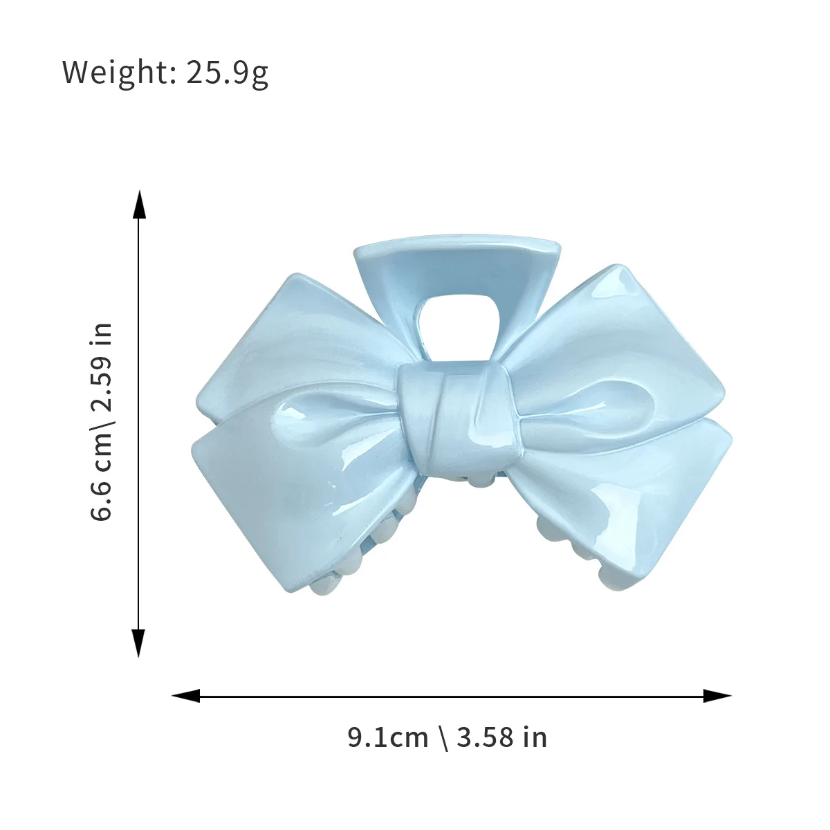 2 SZTUKI Icy Blue Spinka do włosów Summer Cool Ladies Grab-Clip Sweet Bowk Star Shark Clip Crab Grab Cute Daily Hair Accessories for Girl