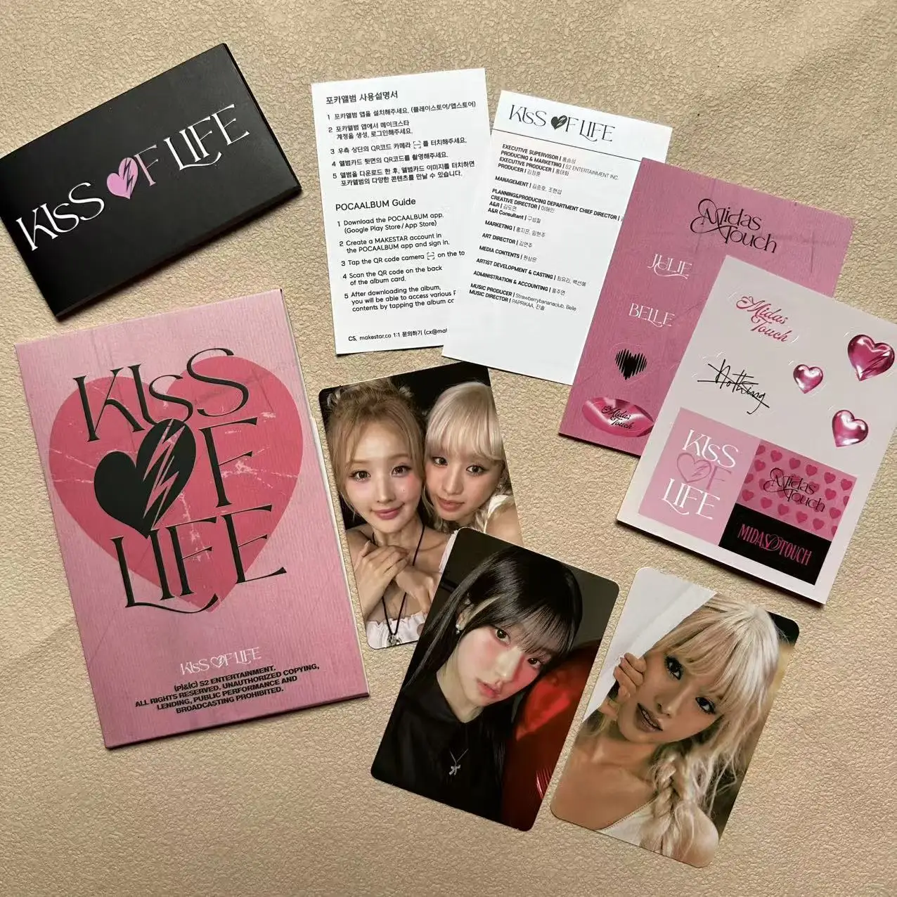 KPOP KISS OF LIFE Mini Album Photo Card JULIE NATTY BELLE HANEUL Fans Collection Gift