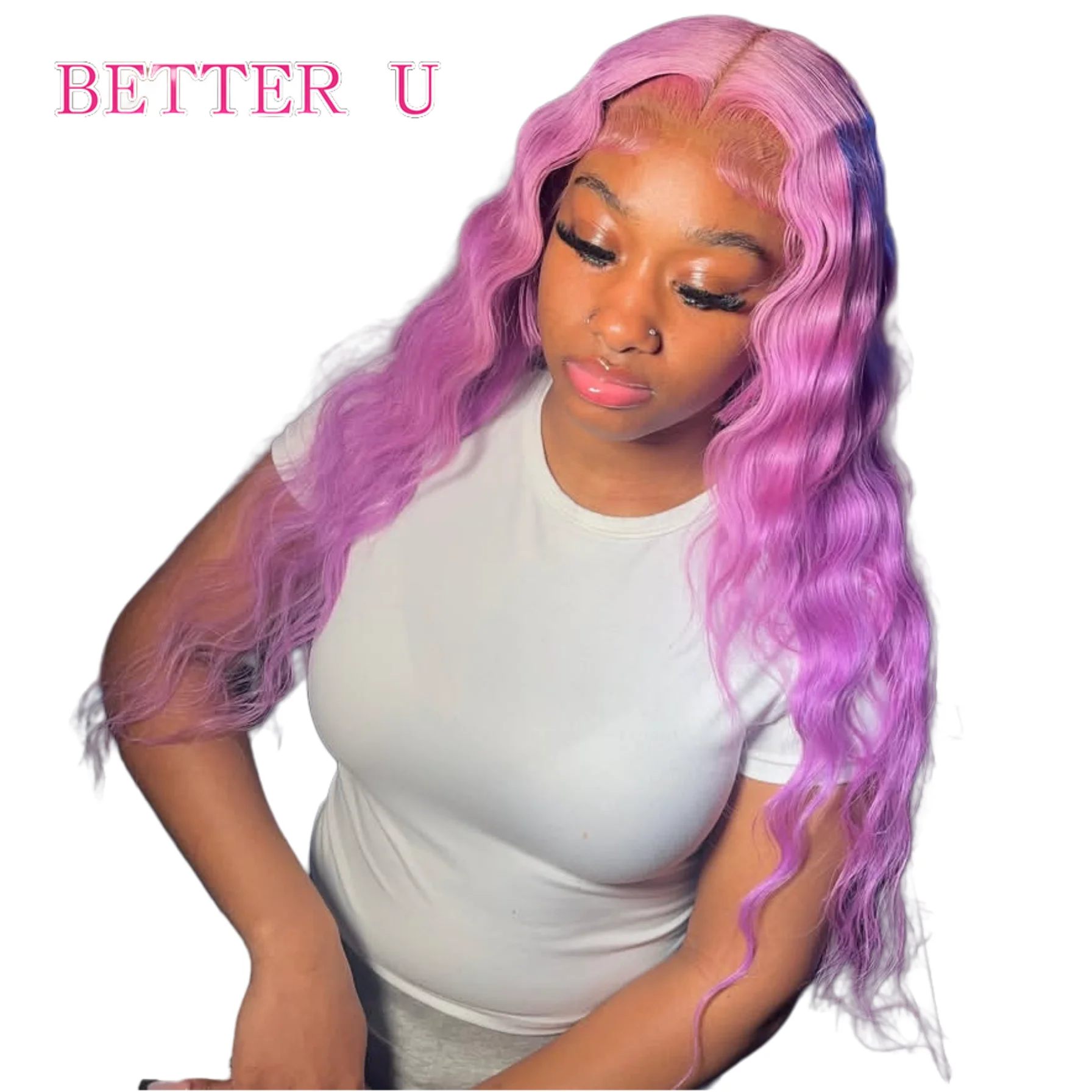 الضوء الأرجواني 13x6 الدانتيل الشفاف الجبهة الباروكات البرازيلي ريمي الشعر البشري قبل نتفها مستقيم 13x4 الدانتيل الباروكات الأمامية للنساء #3