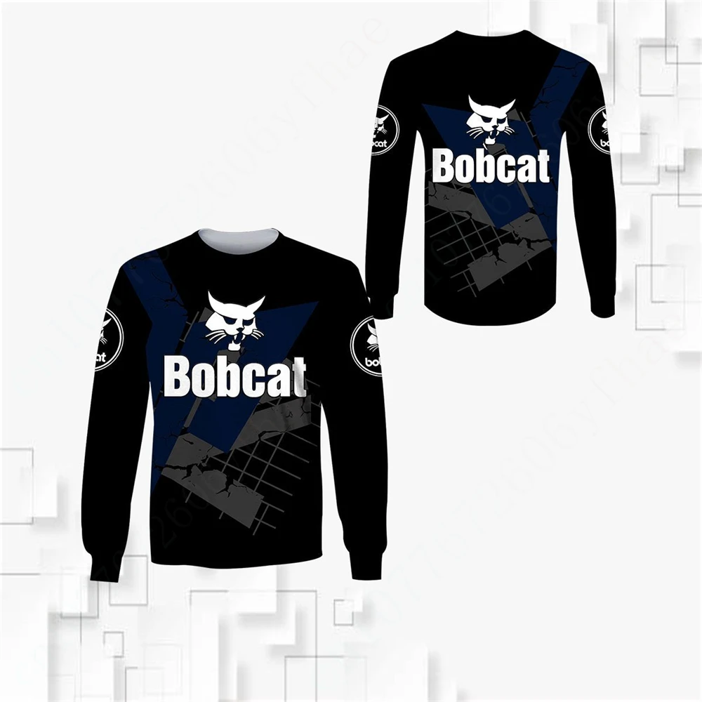 Bobcat Unisex Kleding Anime T Shirt Voor Mannen Casual T-Shirts Harajuku O Hals Lange Mouw Sneldrogende Sweatshirt Top