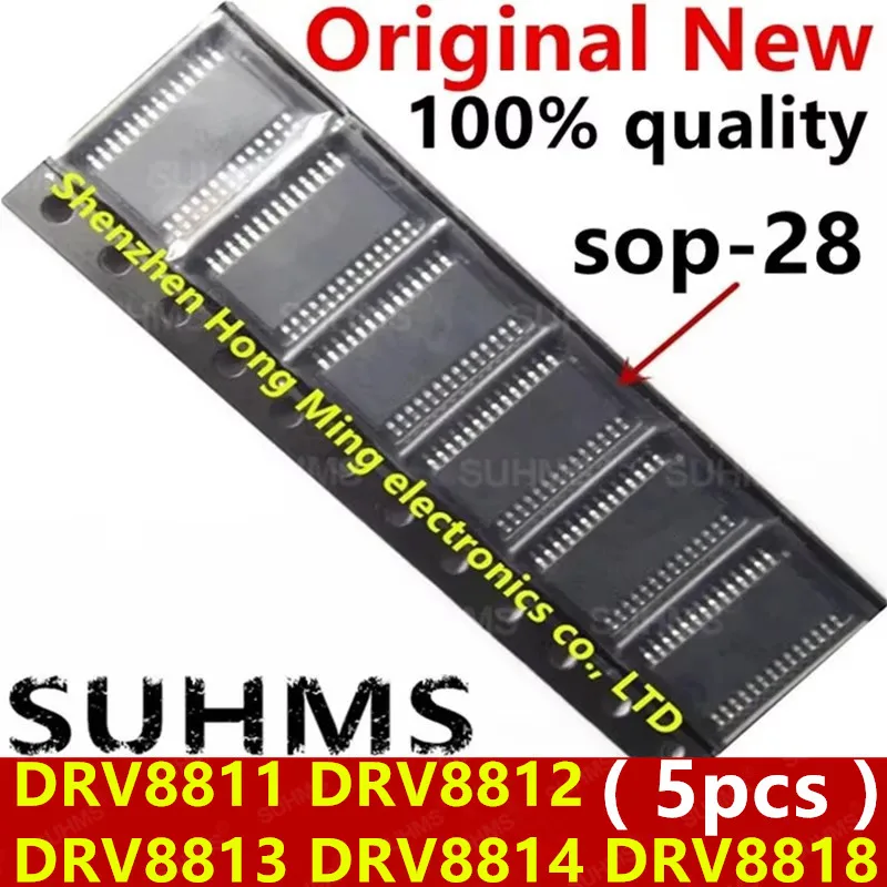 (5 قطع) 100% جديد DRV8812 DRV8813 DRV8812PWPR DRV8813PWPR sop-28 شرائح