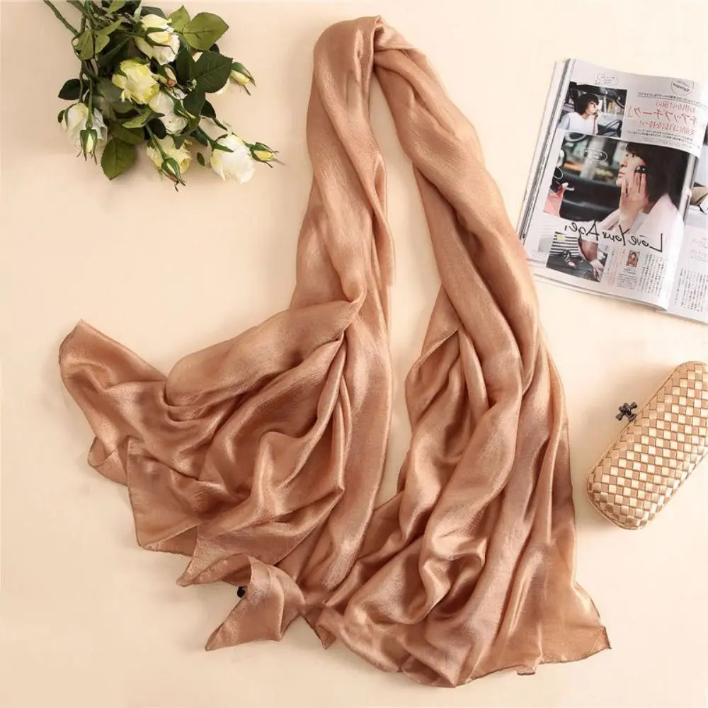 Linen Women Plain Scarf Fashion Pure Foulard Color Foulard Female Sunscreen Shawl 180x85cm Bandanas Plus Size Hijab