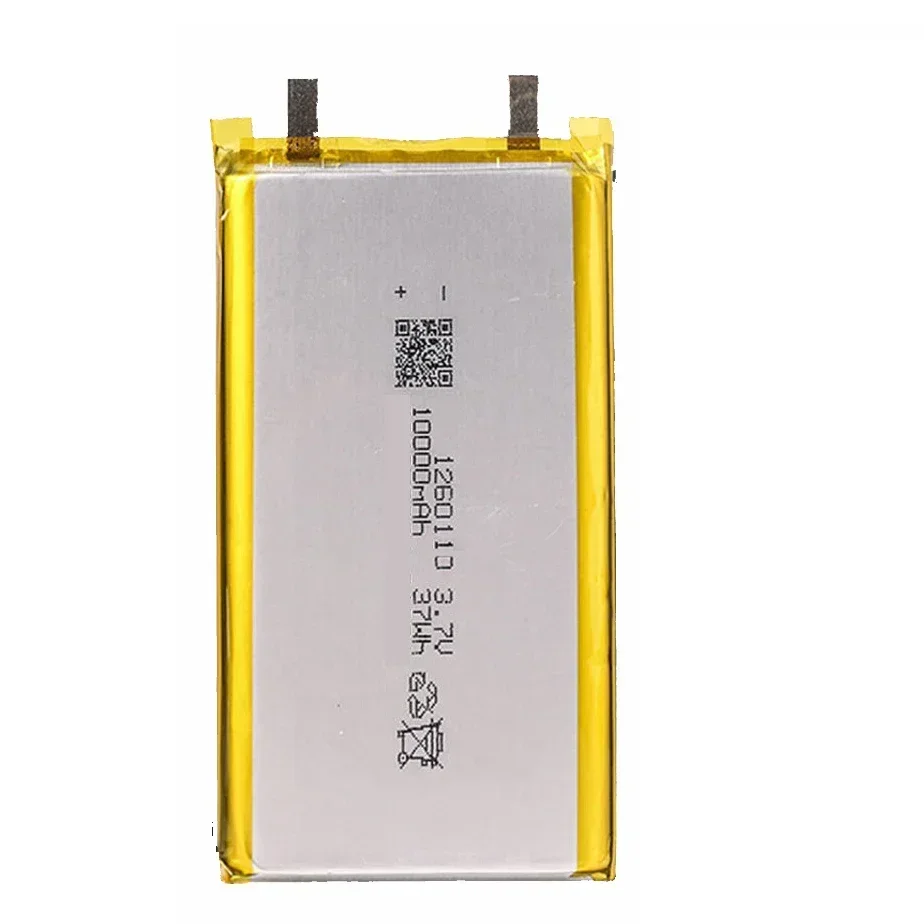 High Qulity 3.7V 10000mAH 1260110 Polymer lithium ion Li-ion Rechargeable battery for TOY POWER BANK GPS Table E-book Batteri