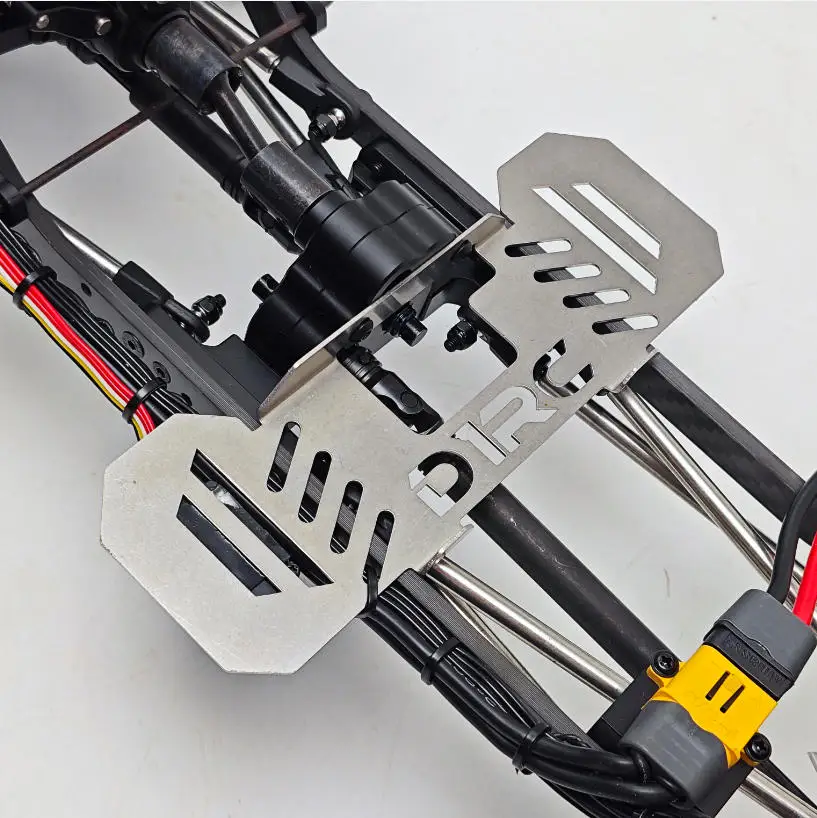 D1RC Stainless Steel Rear Bumper Mount Bracket for D110 D90 Camel Cup RC Crawler Metal 2-Speed Gear Chassis Upgrade Part