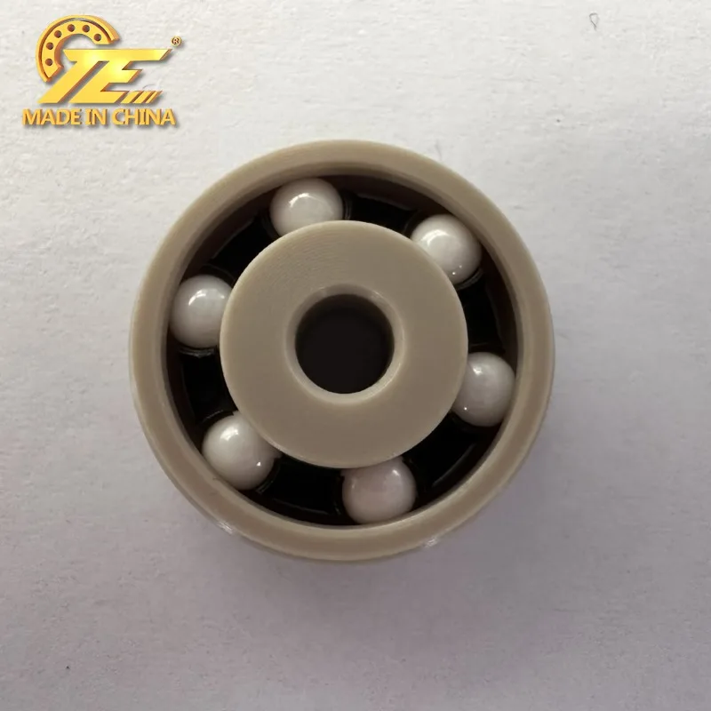 FB483 PEEK bearing, silicon nitride ball, nylon cage