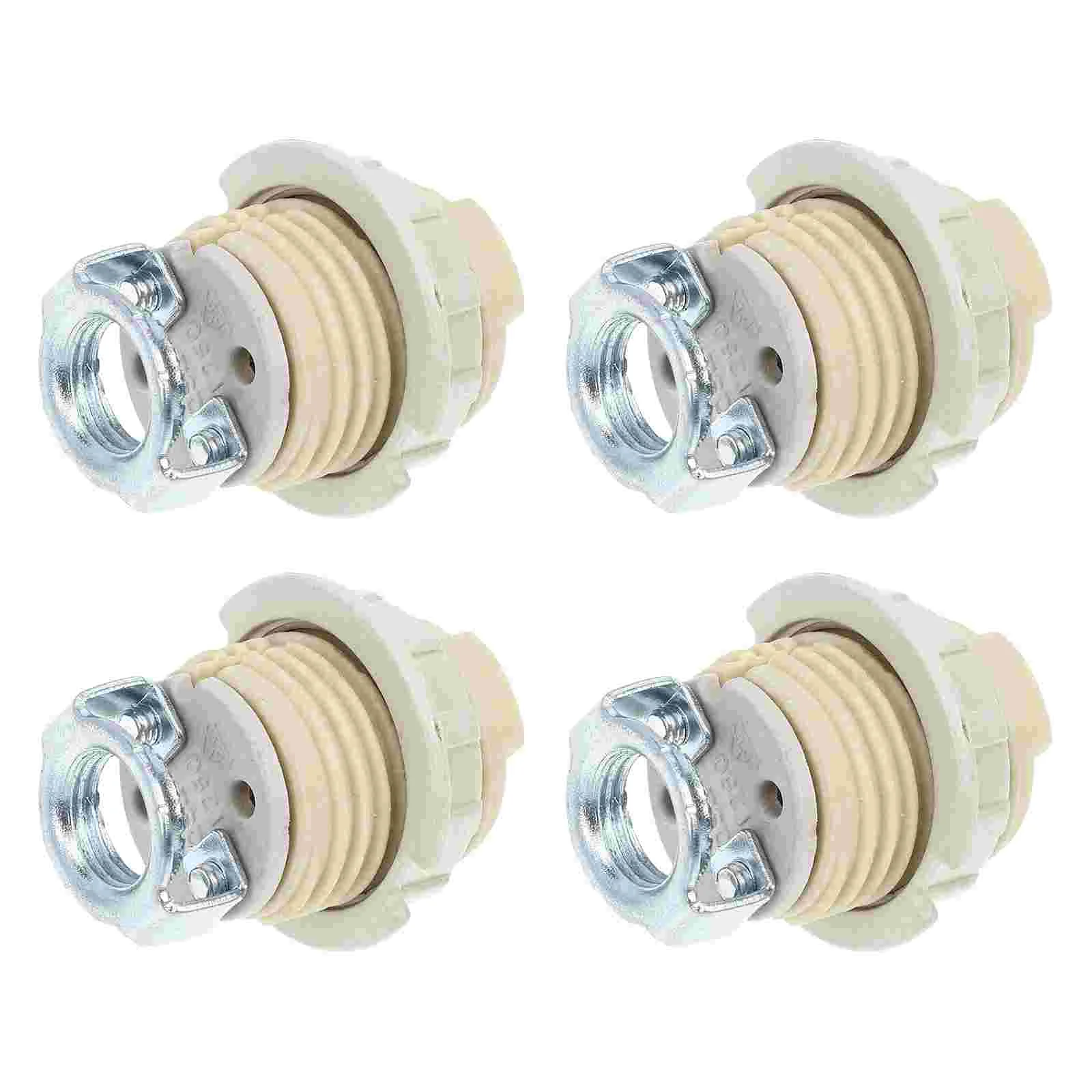 4 Pcs G9 Ceramic Lamp Holder Replacement Holders Candlestick Sturdy Light Bulb Socket Ceramics Sockets Halogen Base