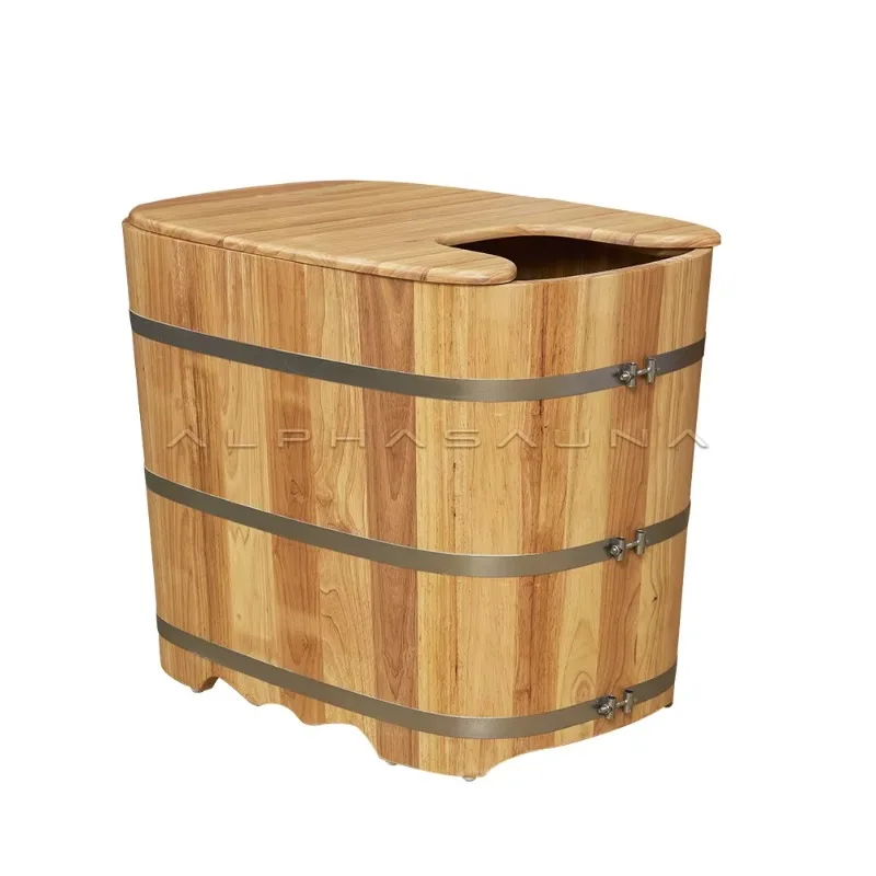 Freestanding Wooden Barrel Bath Shower Hot Tub Cedar Wood Bathtub For Sale