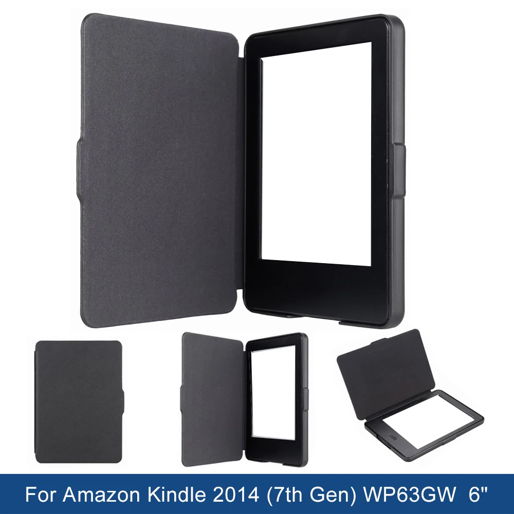 Etui Funda do Amazon Kindle 2014 (7. generacji), model WP63GW, inteligentne etui o przekątnej 6 cali, cienkie, składane, ochronne, z twardą tylną obudową. — zdjęcie produktu 3