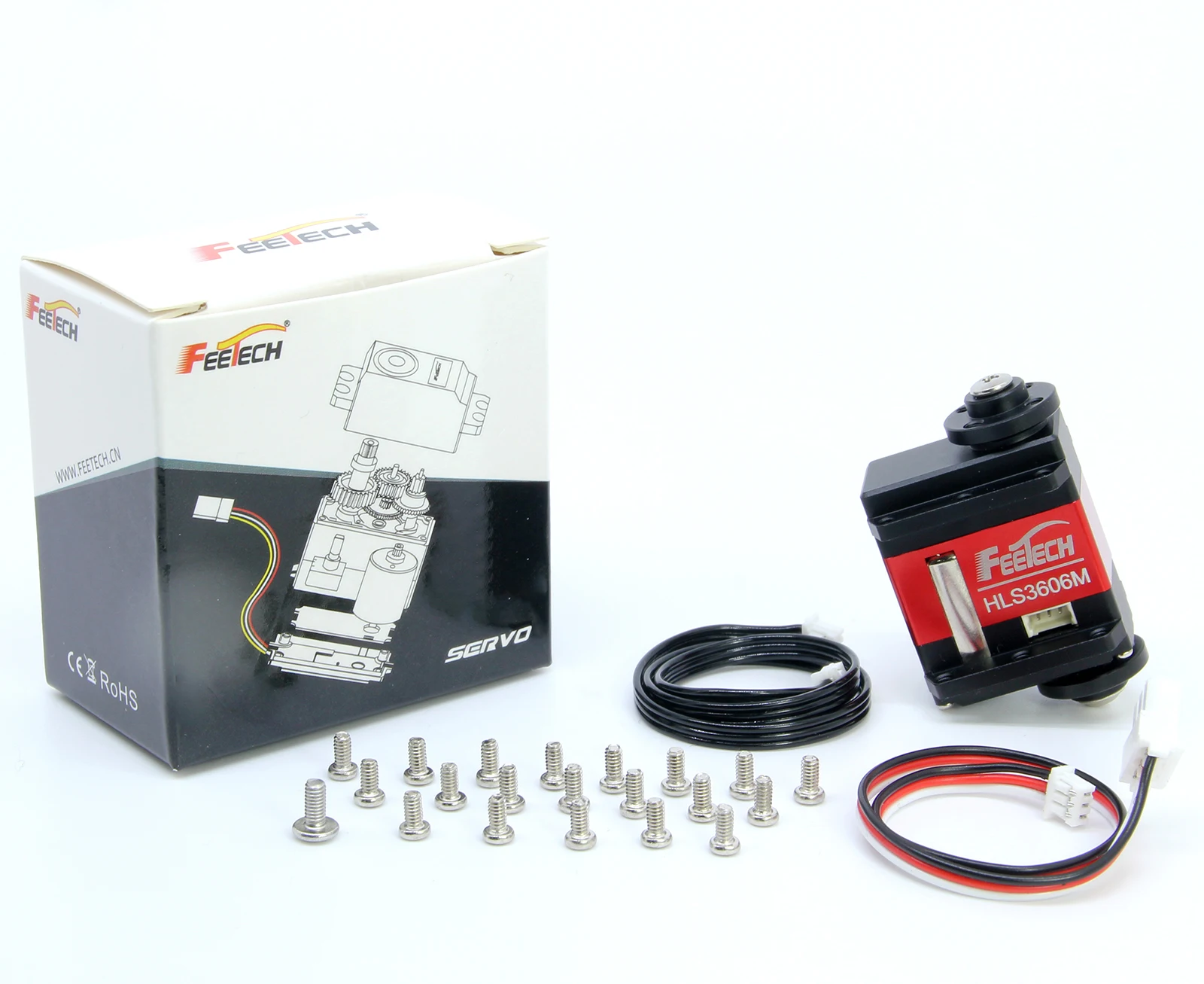 HLS3606M 일정한 힘 제어 360 학위 이중 축 서보 4.8-6V 프로그래밍 줄기 교육용 빌딩 로봇 팔/학습 로봇