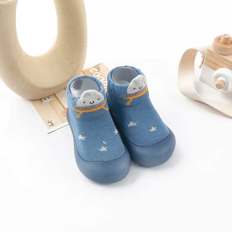 Baby Shoes Kids Soft Rubber Sole First Walkers Children Sock Shoes Non-slip Floor Socks Toddler Sock Shoes 0-4Years Gifts