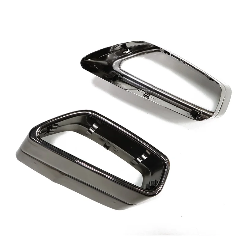 1 Pair Exhaust Muffler Cover Trim For BMW 5 Series G30 G31 530i 2021-2024 ONLY Fits Original Square Exhaust Tailpipe Finisher