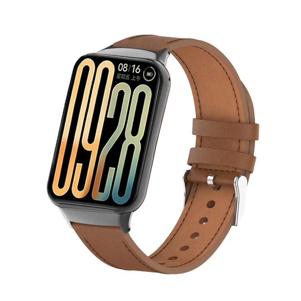 Xiaomi Mi Band 9/8 Pro用レザーストラップ,Redmi Watch 4/5用の柔らかく快適な交換用ブレスレット,アクセサリー