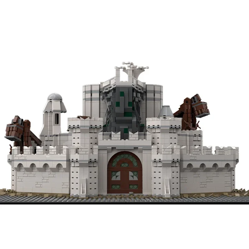 Modèle de château de film d'anneaux, briques de construction MOC, tour du soleil, réfrigérant, technologie, blocs modulaires, cadeau de Noël, jouets de bricolage, ensembles d'assemblage