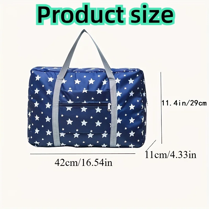 Portable Foldable Travel Duffle Bag Large Capacity Sports Gym Bag, Lightweight Carry on Luggage Duffle Bag Coach Bag Travel Bag