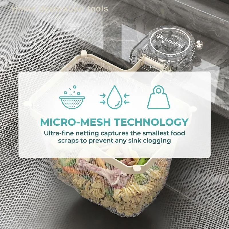 

Kitchen Sink Filter Drain Rack Disposable Food Scrap Holder Hanging Mesh for Easy Cleaning Kitchen Sink