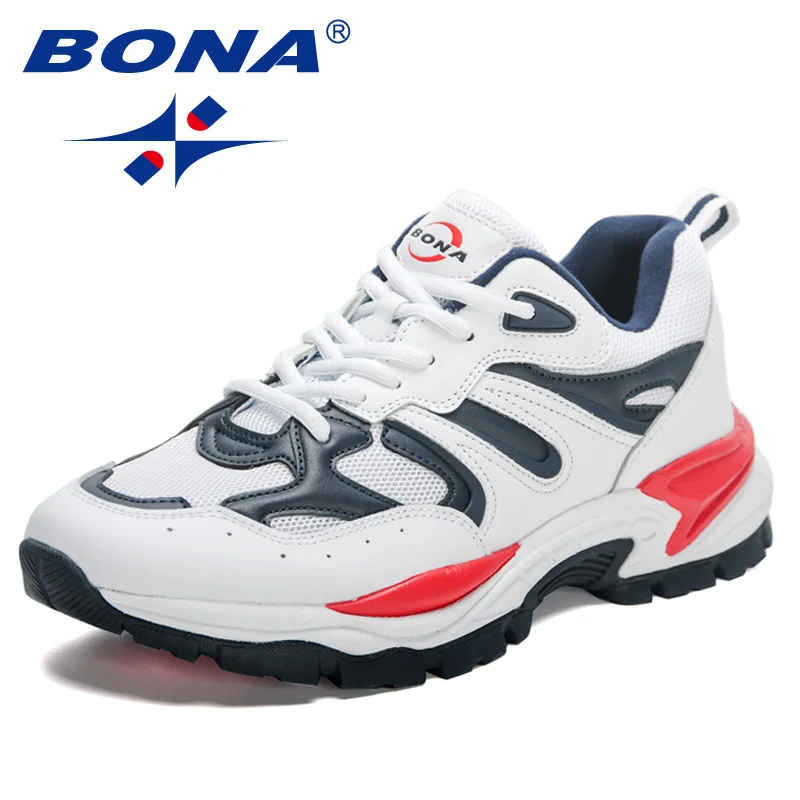 BONA 2023 New Designers Trendy Sneakers Technology High Quality Running Shoes for Men Wear-resistant Sports Jogging Shoes Man