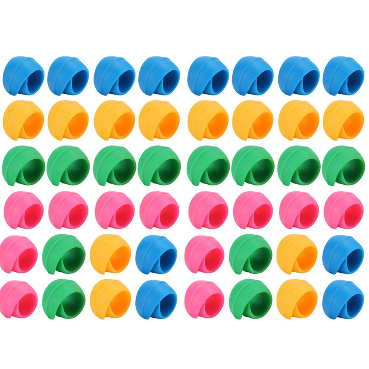 48Pcs Silicone Thread Spools Saver Huggers Bobbin Holder Organizer for Sewing Machine