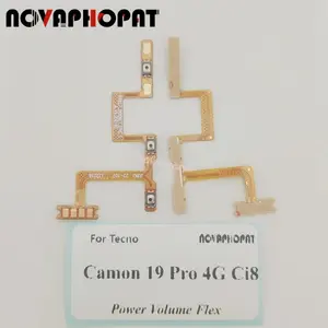 Bilashmart Novaphopat Tecno Camon 19 Pro 4G Ci8 Ci8n Power On Off Volume Up Down Ribbon Power Button Flex Cable Ribbon