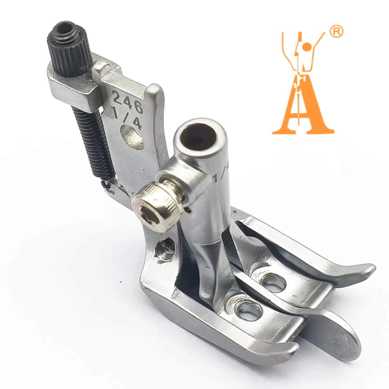 KP1246 2 إبرة المشي القدم مع دليل مركز الربيع لآلات الخياطة PFAFF 146 1246 1296 إبرة مزدوجة المشي القدم #1