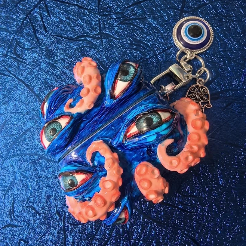 

NEW Antenna Eye Earphone Case for Airpods4/pro2 Wireless Bluetooth Earphone Case Silicone TPU Y2K Gothic Style Accessories