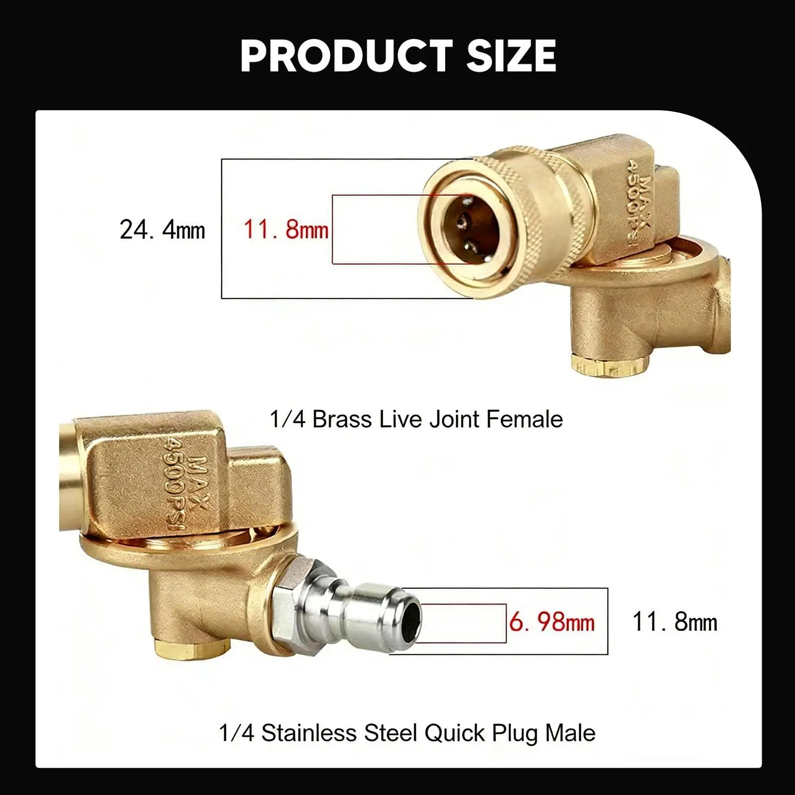 

Pressure Washer Hose Adapter Replacement Gardening Garden Hose Quick Connect