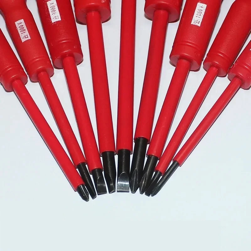 9Pcs Screwdriver Set Magnetic Screw driver Insulated Security Repair Multifunctional Cross Straight Precision Hand Repair tool