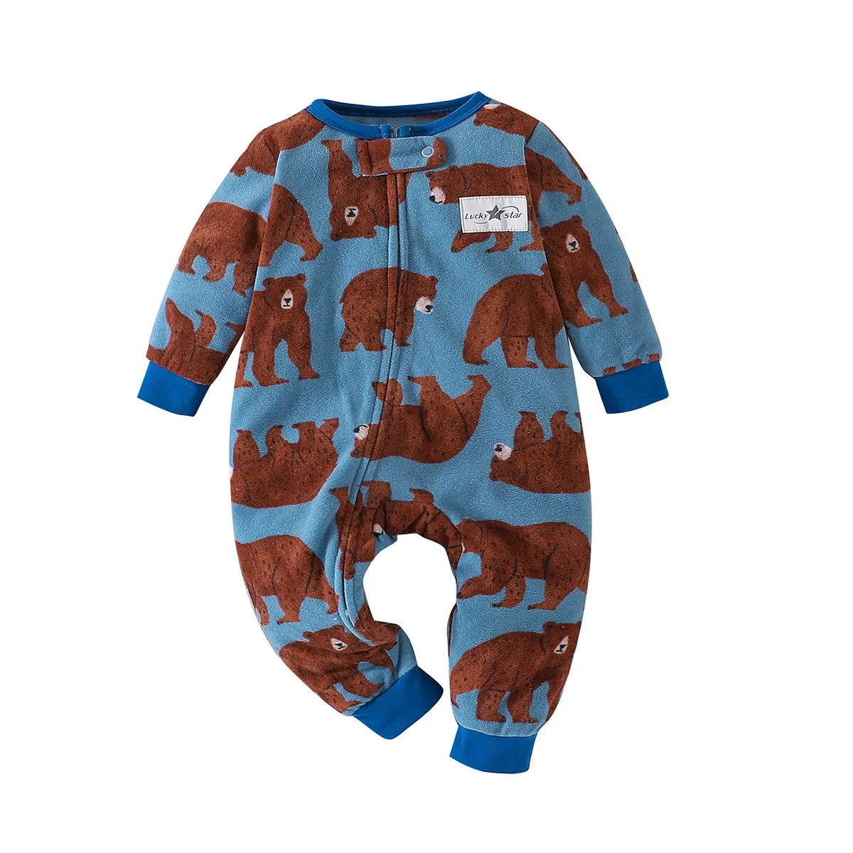 9-24 Months Warm Infant Baby Rompers Xmas Animal Winter Spring Fleece Baby Boys Girl Costumes Animal Overall Babe Jumpsuits