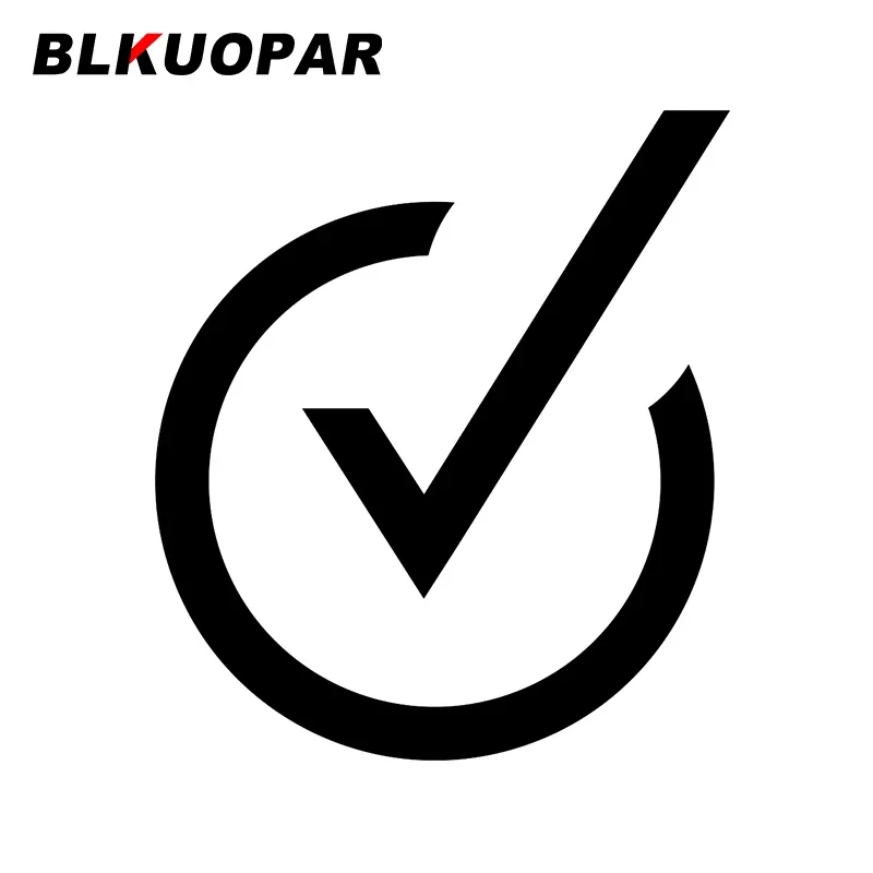 BLKUOPAR for Right Check Mark Car Stickers Simple Fashionable Decals Car Accessories Scratch-Proof Motorcycle Trunk Decor
