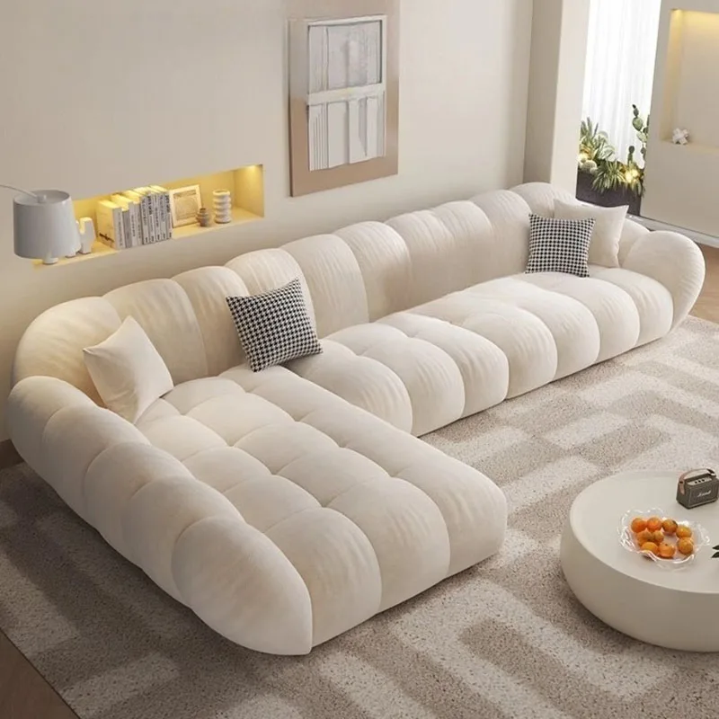 

Comfortable Cream Living Room Sofas Luxury Design Save Space Accent Living Room Sofas Creative Sillon Cama Room Decorations