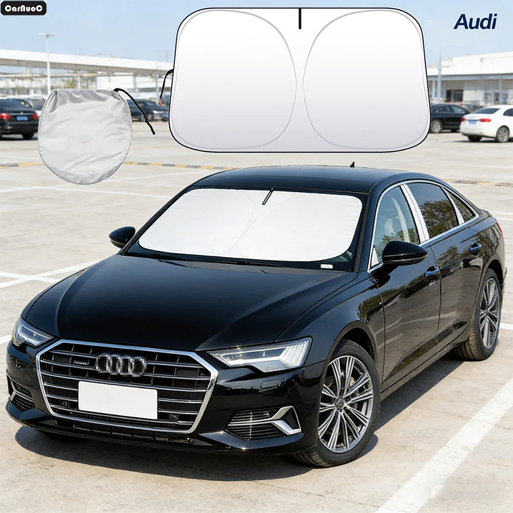 

Car Windshield Sun Shade For Audi A6 C5 C6 C7 2004-2024 Sunshade Sun Visor Protector UV Heat Shield