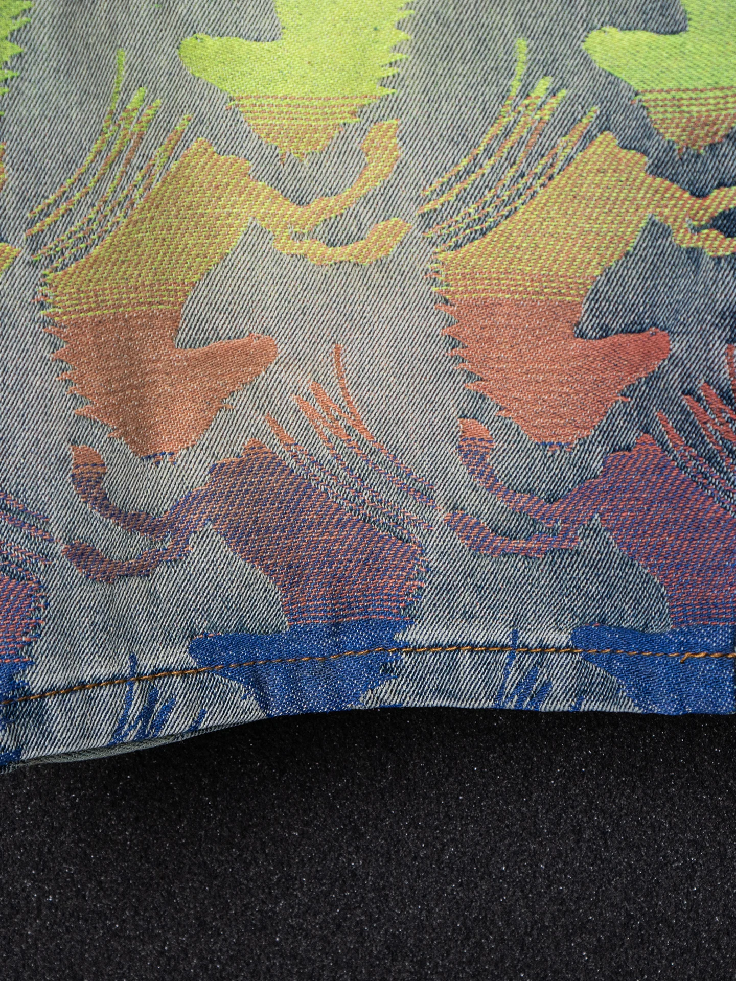 

Summer New American High Street Embroidery Jeans Men's Trendy Straight Leg Five-Point orts Personali Haome Mi...