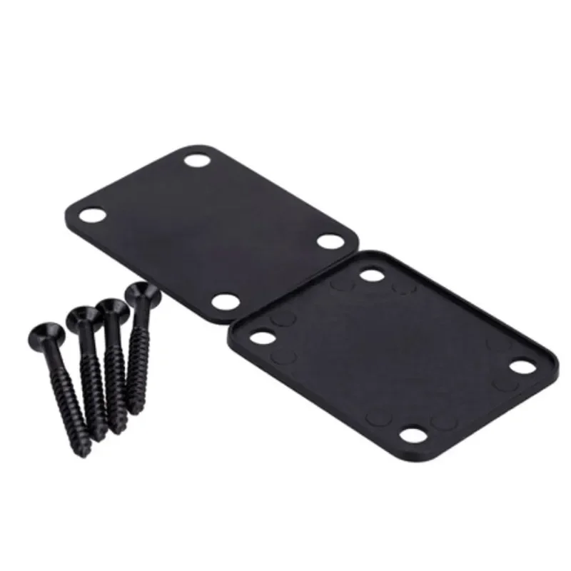 Electric Guitar Neck Plate Stainless Steel Joint Board With Screws Music Accessory