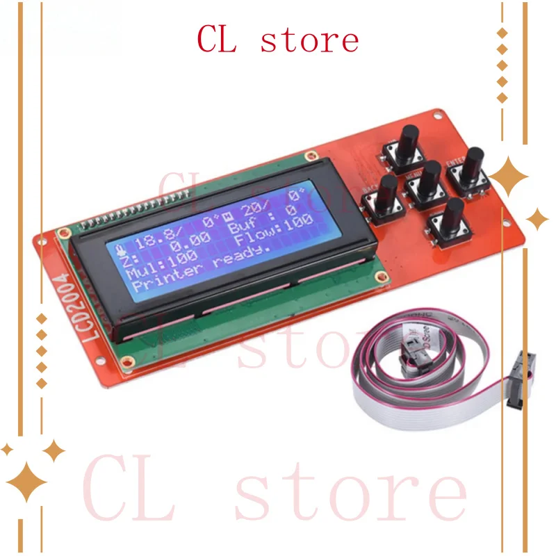 

Для Anet A8 2004 ЖК-дисплей 3D-принтер, контроллер умного дисплея, панель управления RAMPS 1,4, синяя вилка экрана, детали принтера a8