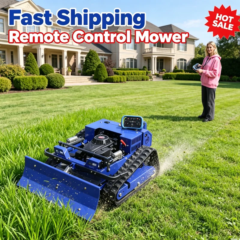 Customized Multi Slope Adapt Flail Mower Remote Control Lawn Mower For Mountain Rural Orchard Land Mowing