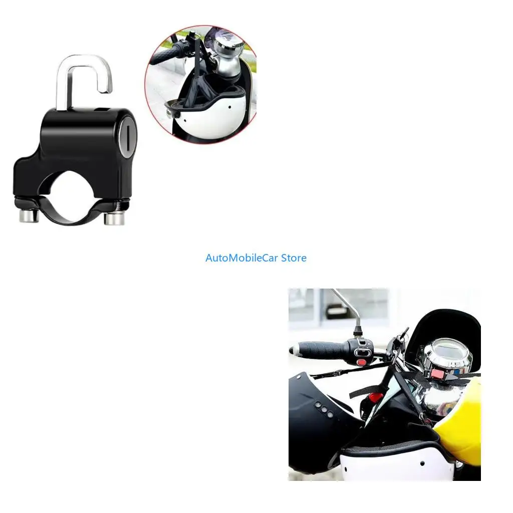 G8TE Anti-theft Helmet Lock Security Portable For Bicycle Electric Vehicle Motorcycle ATV Handlebar Lock Universal Supplies