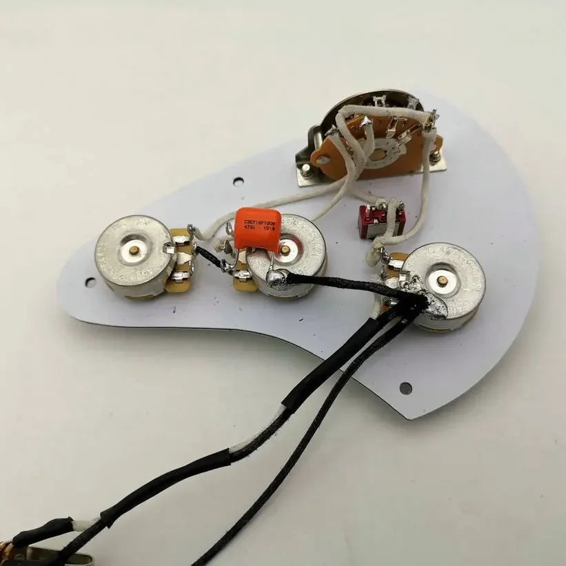 Deluxe Pre-Wired  Wiring Kit With Recessed Mini Toggle  Guitar Upgrade assembly