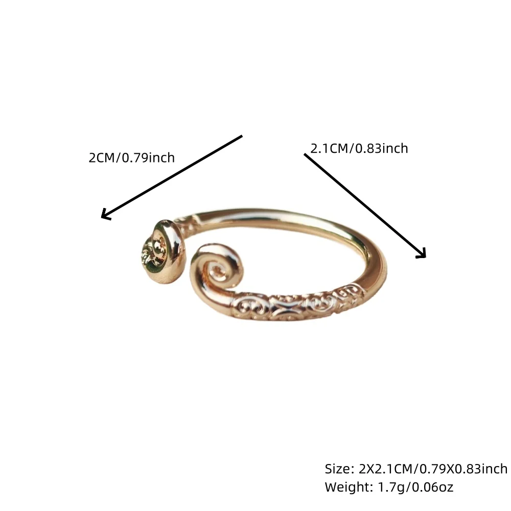 Trendy Gold Tight Curse Open Ring Adjustable Couple Rings for Boyfriend Girlfriend Fashion Jewelry