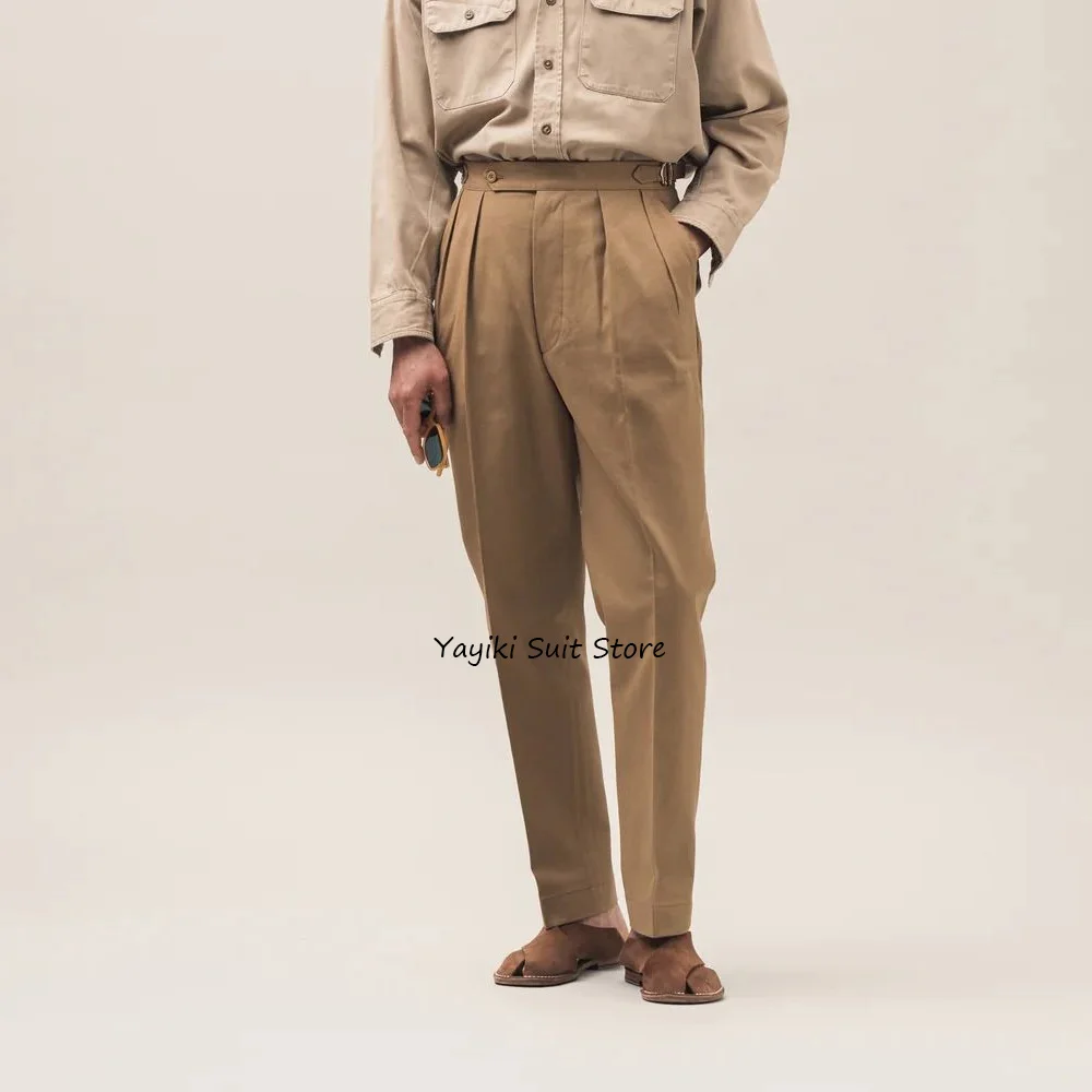 

Casual Pants Men's Polyester Fiber Straight Pants for Man Trousers Formal Solid Color Work Trouser Tailoring Classic Clothing