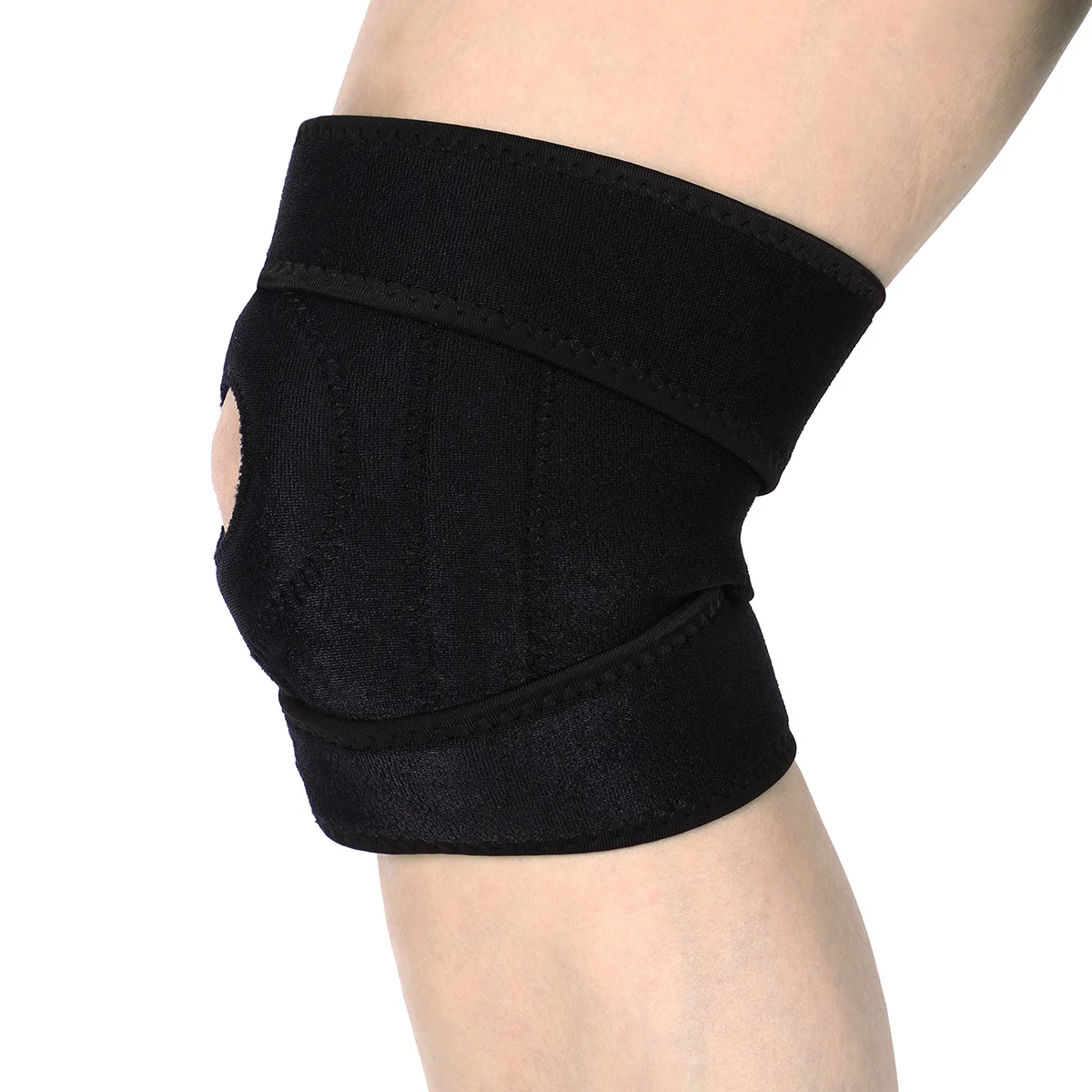 

Knee Support Brace Neoprene Open Patella Design Comfortable Knee Protector Brace for Running Hiking Sports Activities