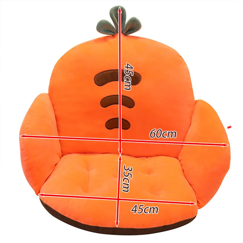 Soft Thick Chair Cushion Fruit Animal Semi Enclosed Cushion For Sofa Modern Simple And Comfortable Cartoon Shaped Cushion