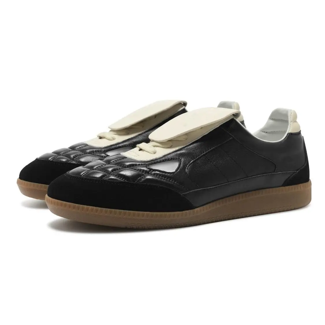 Patchwork Round Head Male Flats Cover Heel Slip on Men Shoes Fashion Outdoor Loafers Spring Dress Sneakers