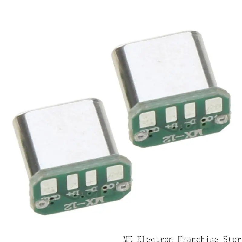 

T5EA 5PCS USB C Male for Head 16p USB C Connectors Port Vertical Plugs Board 5Voltage