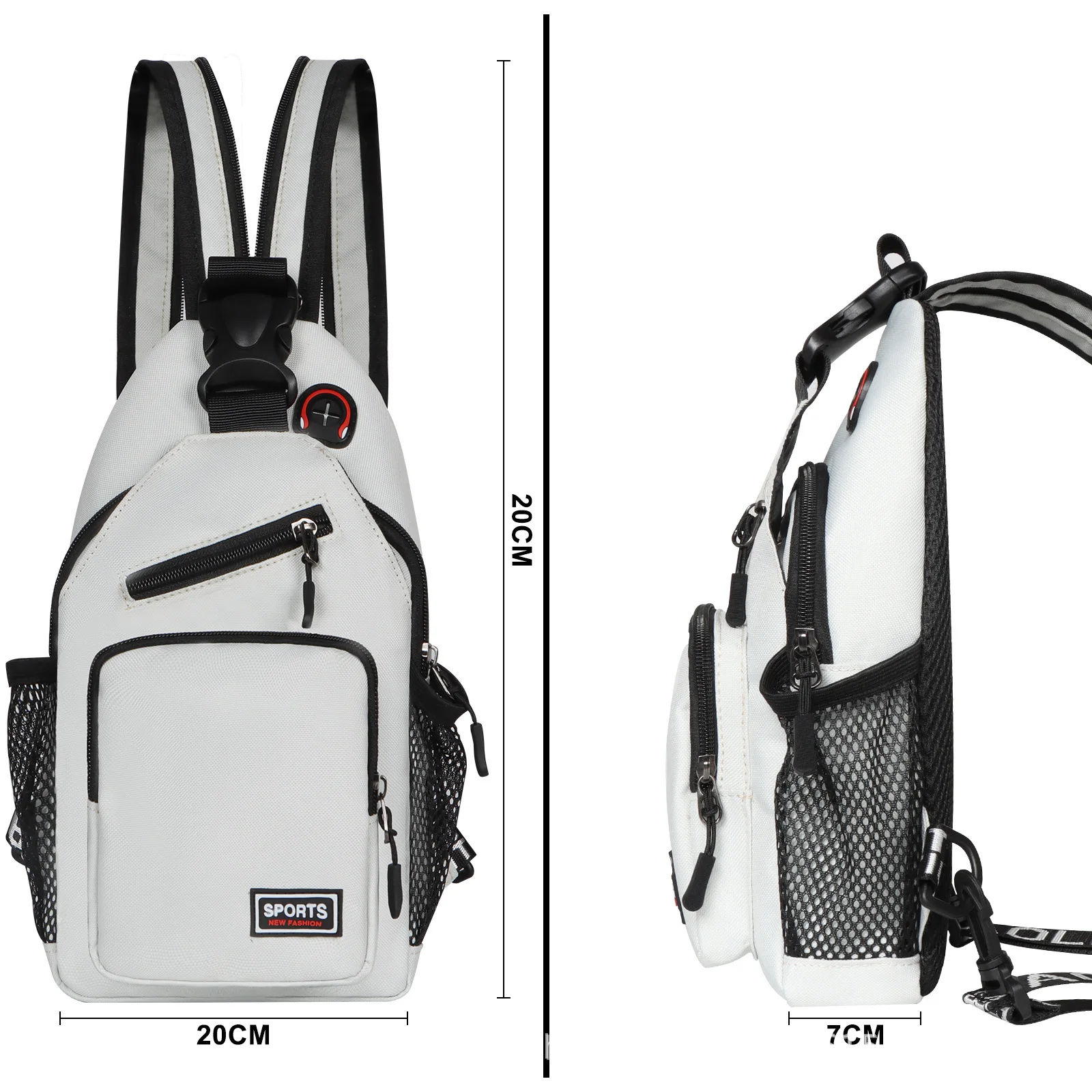 Multi-Pocket Daily Sling Bag