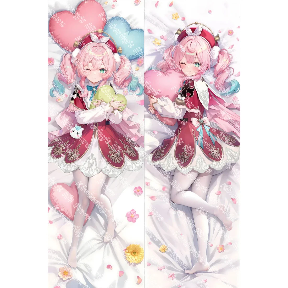 

Honkai: Star Rail Hyacine Cosplay Hug Body Pillow Case 2-Side Hyacinthia Peachskin Hugging Pillow Case Long Body Pillow Cover