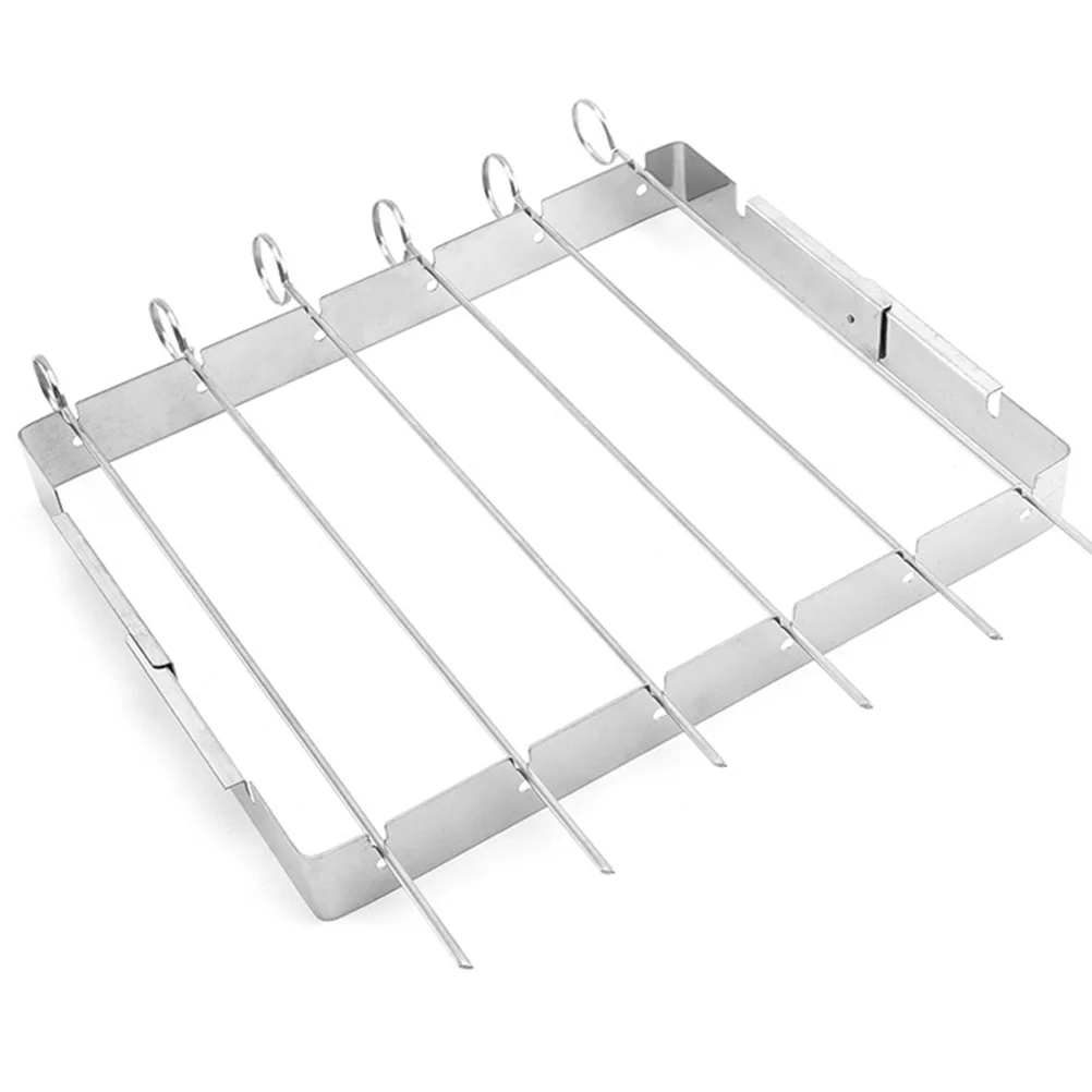

Portable BBQ Grill Stainless Steel Barbecue Tools Camping Accessories Outdoor Cooking Equipment Durable BBQ Skewers Shish Kebab