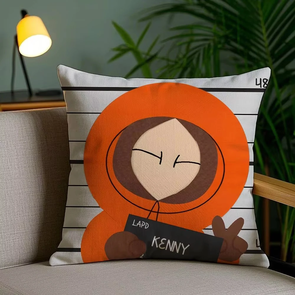 Double Sided South Park Character Pillow Cover, TV Show Theme for Family Room Cushions and Teenager Bedroom Accents