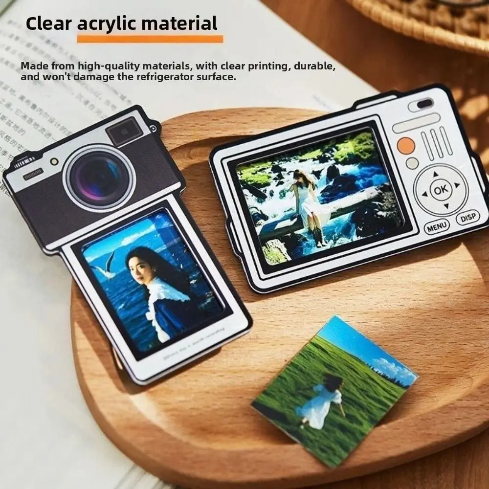 DIY Photo Frame Refrigerator Magnets INS Funny Magnetic Picture Frame Multi-Purpose Photo Decoration Photo Display Stand