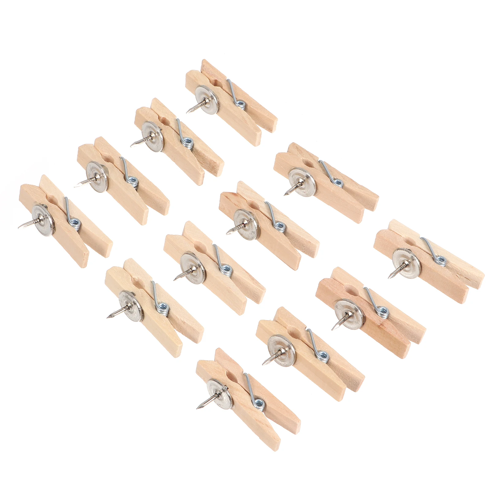 

50pcs Photo Clips Wooden Clothespins Elegant Vintage Picture Holder Decorative Mini Tongs for Photos Cards Home Storage