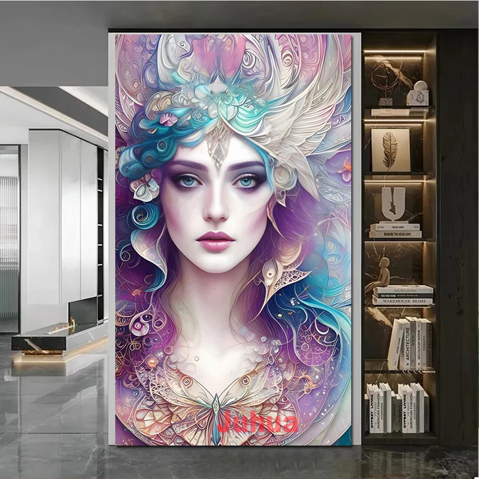 Beautiful Woman Diy Diamond Painting New 2023 Full Square Round Diamond Mosaic Embroidery Cross Stitch Kit Christmas Decor Gift